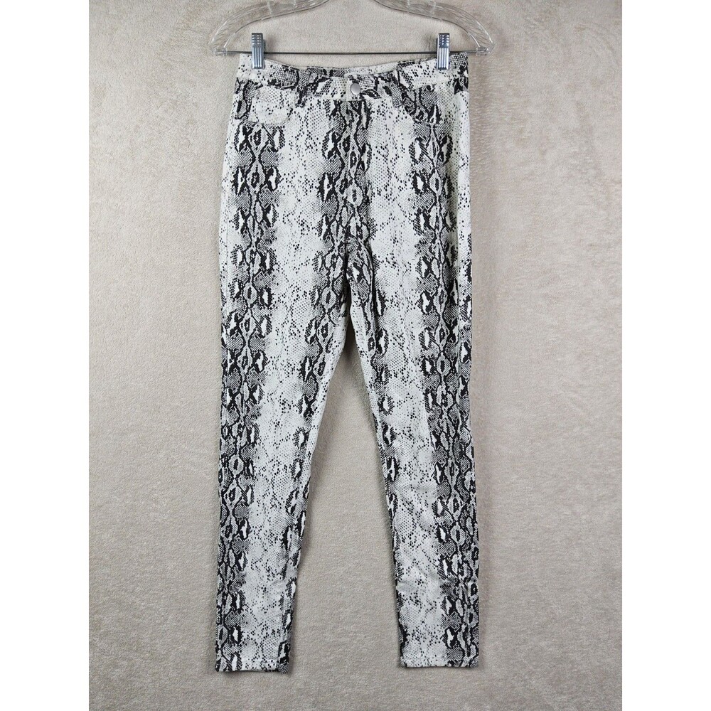 Superdown Women's Snake Print Tapered Jeans Pants Size 25